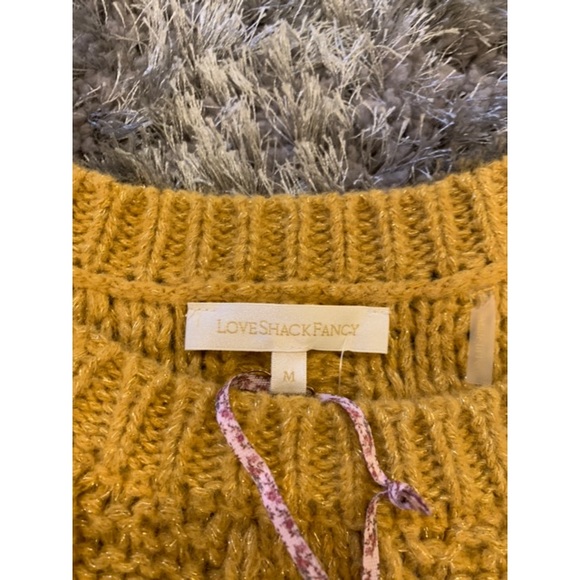 NWT LoveShackFancy Cable Rosie Sweater Size Medium - Picture 8 of 8